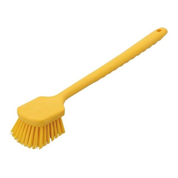 カーライルフードサービスプロダクツ ロングハンドルブラシ イエロー 40501EC04 1個 65-2348-23（直送品）