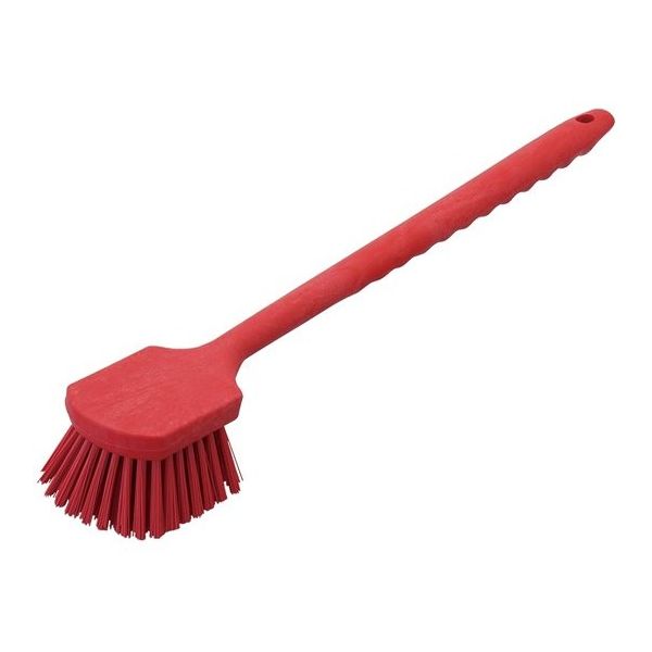カーライルフードサービスプロダクツ ロングハンドルブラシ レッド 40501EC05 1個 65-2348-22（直送品）