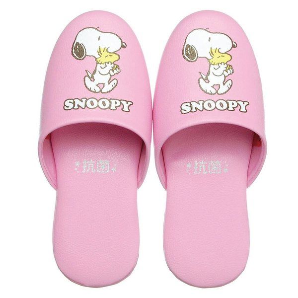 ニッポンスリッパ 子ども用スリッパ スヌーピー ピンク 231474 1足 8-9741-13（直送品）