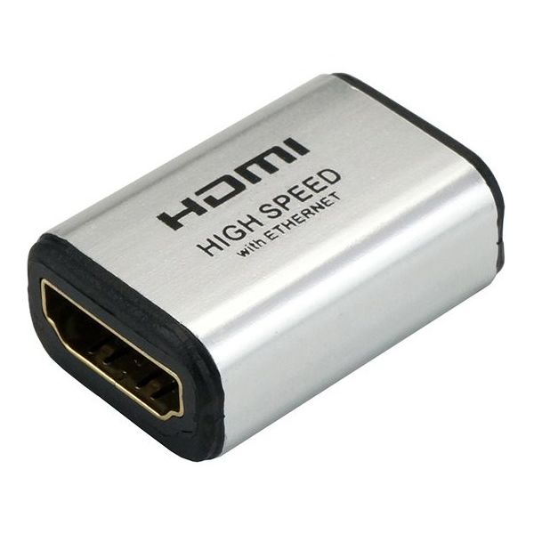ホーリック HDMI中継アダプタ シルバー HDMIタイプAメスーHDMIタイプAメス HDMIF-HDMIF 1個 64-6229-49（直送品）