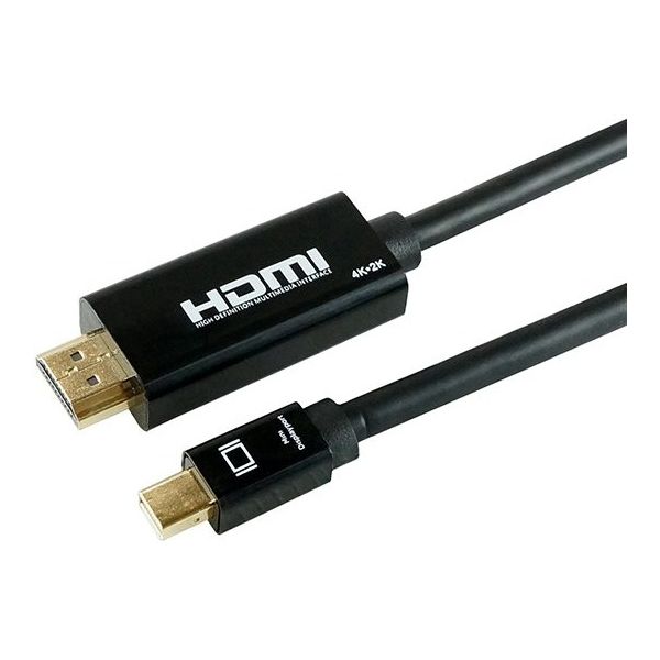 ホーリック Mini DisplayPort→HDMI変換ケーブル 1m MDPHD10-175BK 1個 64-6231-03（直送品）
