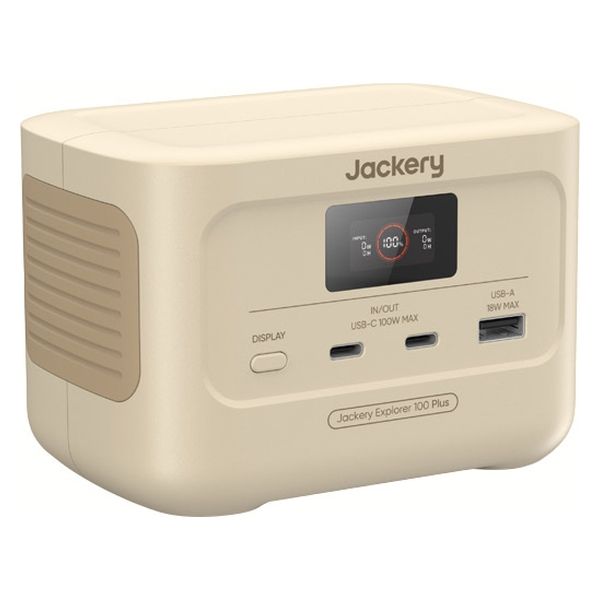 Jackery ポータブル電源 100Plus サンドゴールド JE-100A-SJ 1台（直送品）