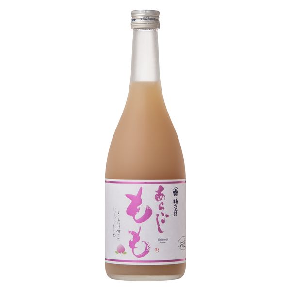 もえ　あらごし梅酒1本とゆず1本と 桃3本　計5本セット 梅乃宿酒造 あらごしもも 720ml 1本 リキュール 果実酒 - アスクル
