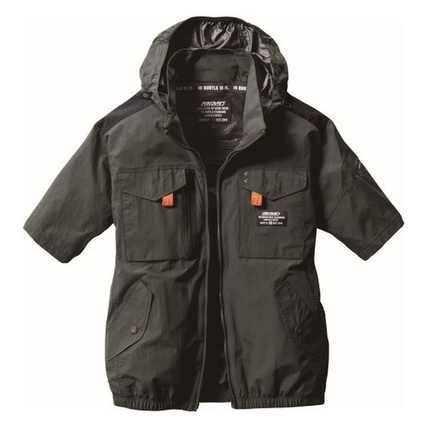 バートル AC半袖ブルゾン ミルスグリーン 3XL AC1156-14-3XL 1枚