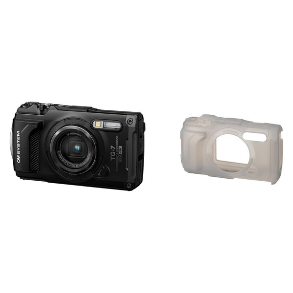 防水防塵デジタルカメラ Tough TG-7 BK シリコンジャケットセット BLK CSCH-128set 1個（直送品）