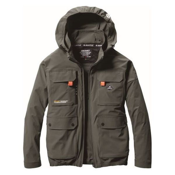 BURTLE AC2031 ハイバックブルゾン長袖 ミルスグリーンXL新品 バートル ACブルゾン ミルスグリーン XXL AC2031-14-XXL 1枚