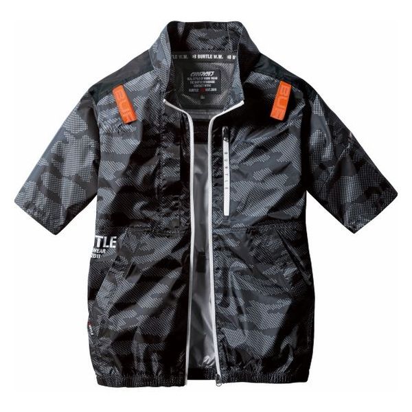 バートル 半袖ブルゾン カモフラブラック 3XL AC2016-38-3XL 1枚（直送 