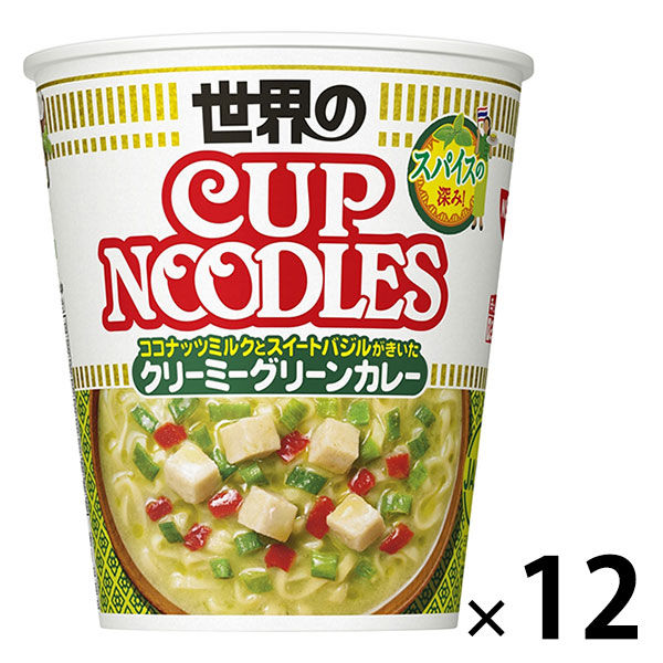 日清食品 カップヌードル スパイス香るクリーミーグリーンカレー 1セット（1個×12）