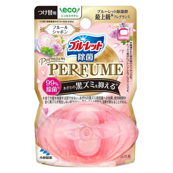 液体ブルーレット除菌プレミアムパフューム フルールシャボン 付け替え用 67ml 1個 トイレタンク用 芳香洗浄剤 小林製薬 - アスクル