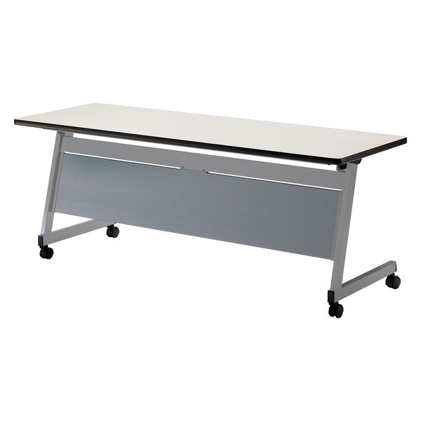 【軒先渡し】ニシキ工業 スタックテーブル 幅1200×奥行600×高さ700mm アイボリー ALAZ-1260P-IV 1台（直送品）