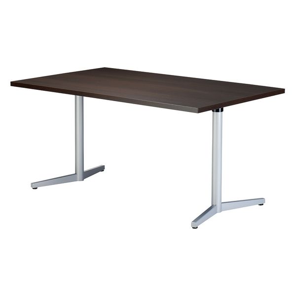 【軒先渡し】ニシキ工業 ミーティングテーブル 幅1500×奥行800×高さ720mm ダークウッド AVE-S1580-DW 1台（直送品） 48,719円