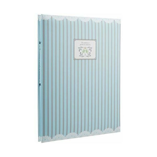 富士フイルム フジカラー ブックサイズアルバム Fー10B(BK) ストライプ(ブルー) F-10B(BK)104824 1冊（直送品）