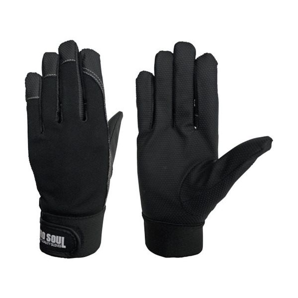 富士グローブ プロソウル PSー993 黒 M 7551 1セット(10双) 260-7511（直送品）