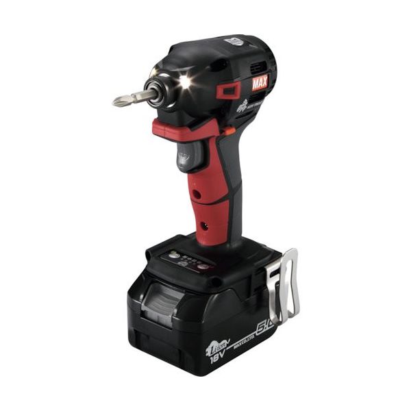 マックス MAX 充電式ブラシレスインパクトドライバ14.4Vセット赤 PJ-ID153R-B2C/1450A 1台 536-0326（直送品）