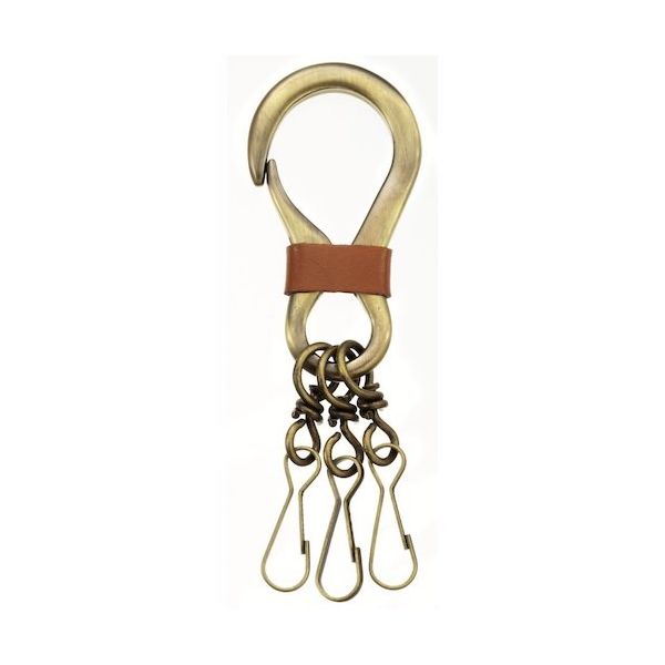 大一鋼業 MARKEY カラビナキーホルダー CK-6 1セット(10個:1個×10袋) 509-5863（直送品）