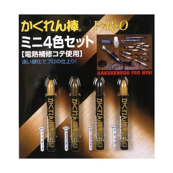 建築の友 かくれん棒プロ NO，30 ミニ4色セット AH-30 1個 520-4673（直送品）