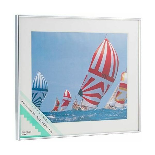 富士フイルム フジカラー フォトフレームA105A シルバー 4切 A105A 4 SL 1枚 563-0246（直送品）