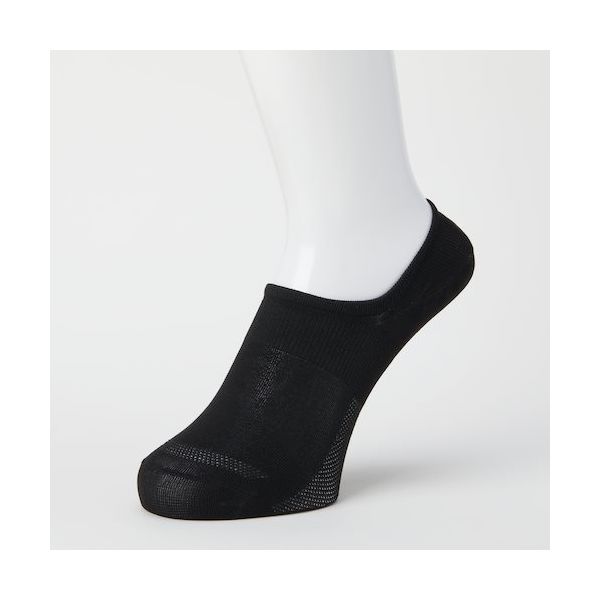 岡本 オカモト ココピタさらっと実感無地スニーカー丈21ー23ブラック 430-524C-22-90 1足 507-7809（直送品）