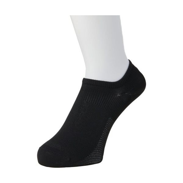 岡本 オカモト ココピタさらっと実感無地スニーカー丈27ー29ブラック 470-511B-28-90 1足 507-7823（直送品）