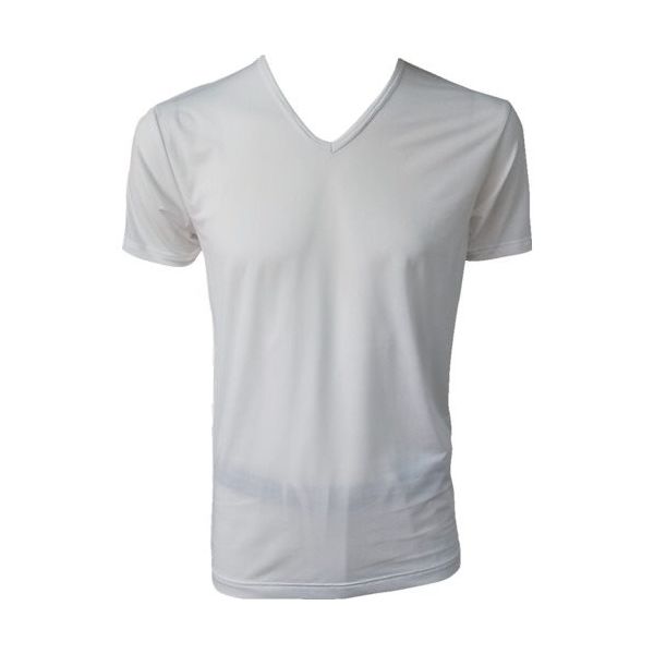アズ BODYーX FORWORK 放熱 半袖V首シャツ 白 M 9332-37M00 1着 537-3731（直送品）