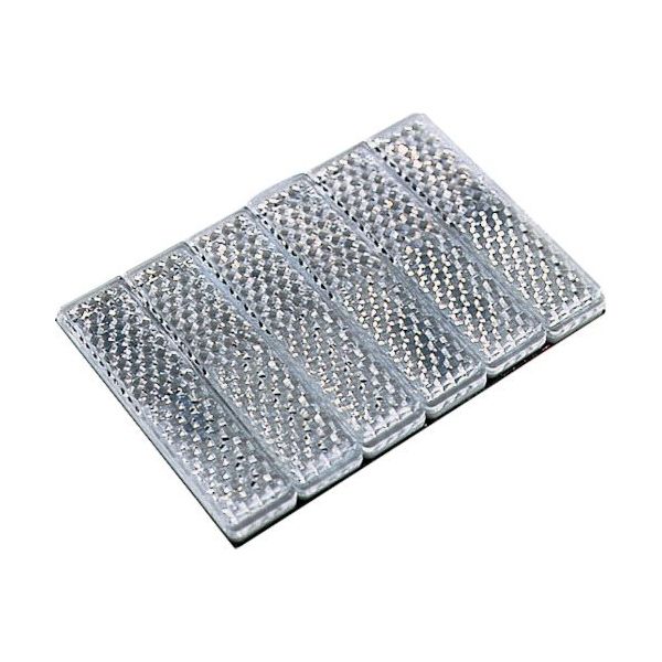 エーモン マイスト 反射レンズ(粘着剤付) 銀(6個入) 5015 1袋(6個) 556-2920（直送品）