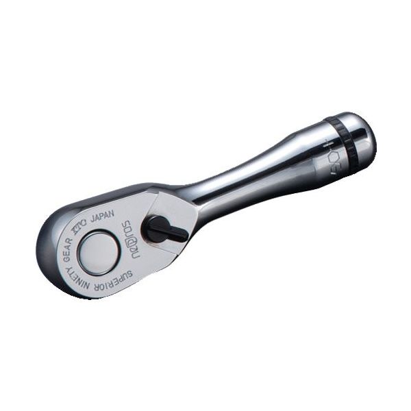 京都機械工具 ネプロス 9.5sq.ショートラチェットハンドル NBR390AS 1個 563-1857（直送品）