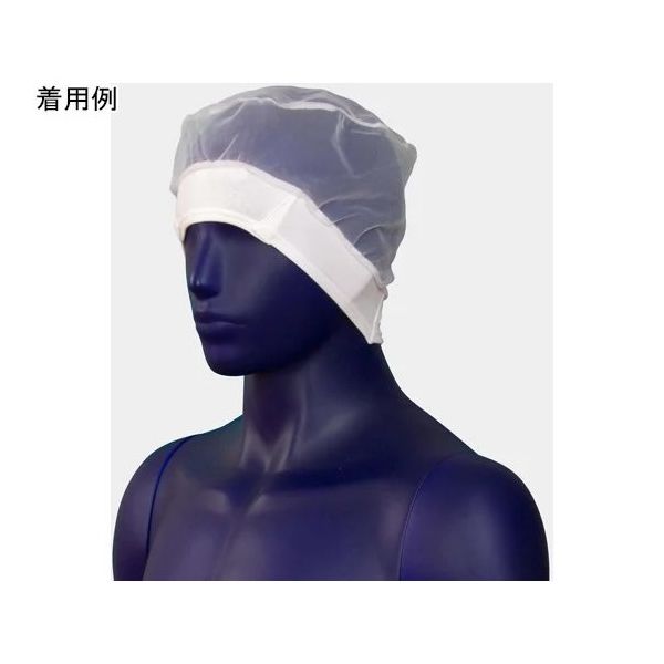 シゲモリ ヘアネットナイロンハーフ+フライスネット ホワイト Mサイズ 1袋(10枚入) ET2483V2/M 1袋(10枚)（直送品）