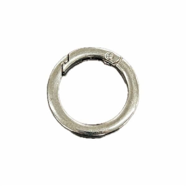 和気産業 丸カラビナ シルバー 35mm BK-1028 1セット(20個