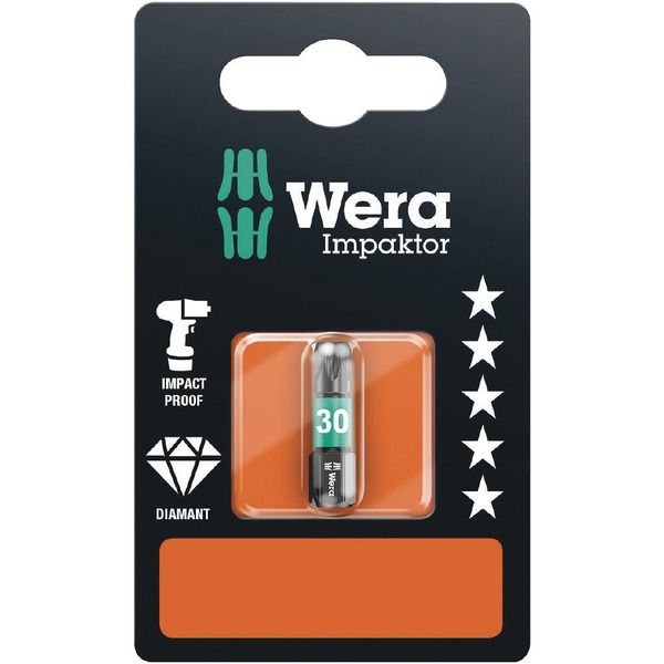 Wera Werk ヴェラ インパクトトルクスビット TX30X25mm BP入 073926 73926 1本（直送品）