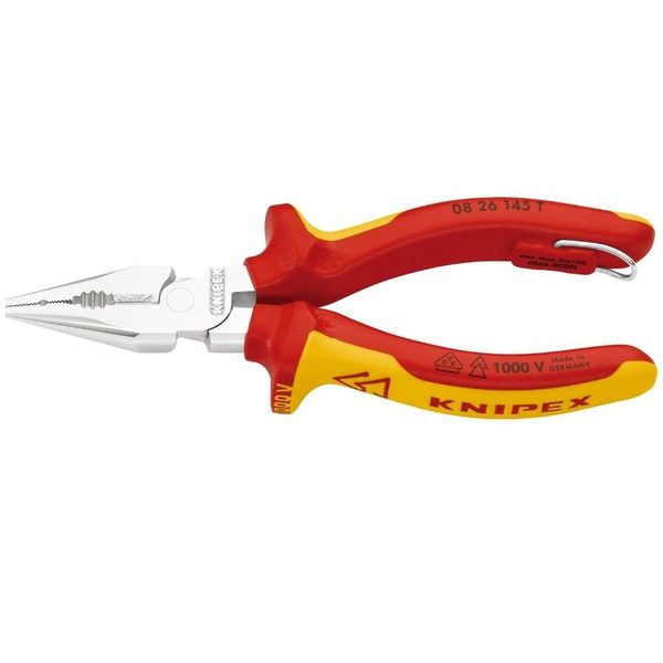 KNIPEX クニペックス 絶縁ニードルノーズペンチ 落防 08 26 145