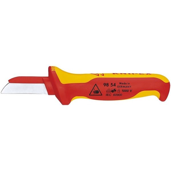 KNIPEX クニペックス 絶縁ケーブルナイフ 1000V 9854SB 1丁（直送品） - アスクル