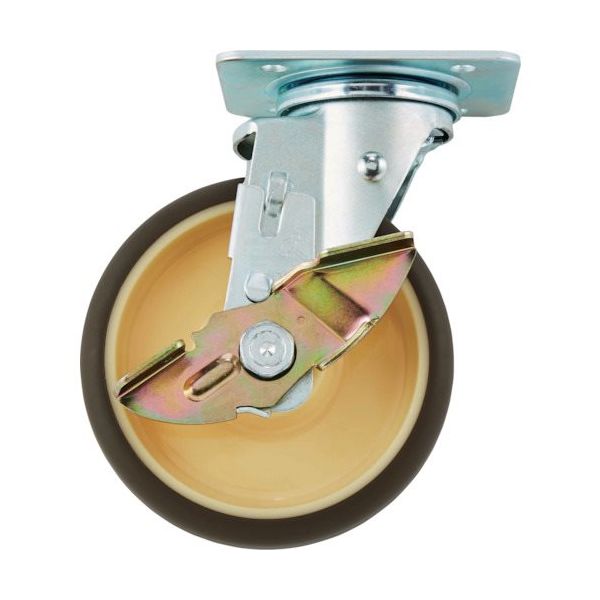 ピカコーポレイション PiCa 旋回ロック付きキャスター左用 CAF-PQ4L 1個 381-2670(直送品)