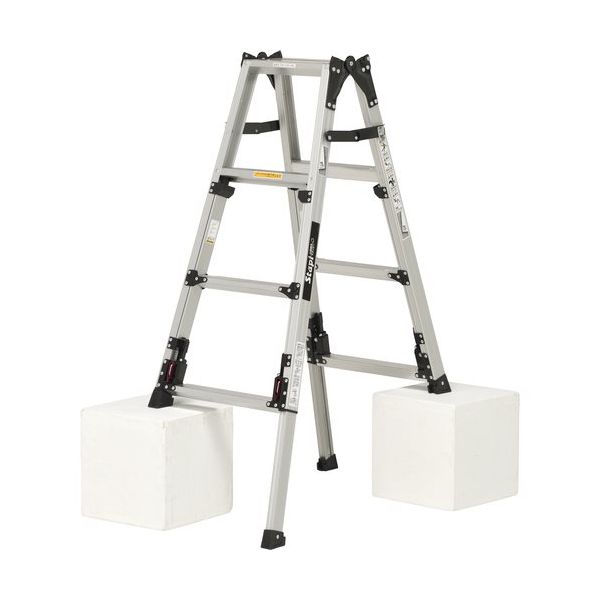 ピカコーポレイション PiCa 上部操作式四脚アジャスト式はしご兼用脚立スタッピーSCN型 SCN-120B 1台 553-5851（直送品）