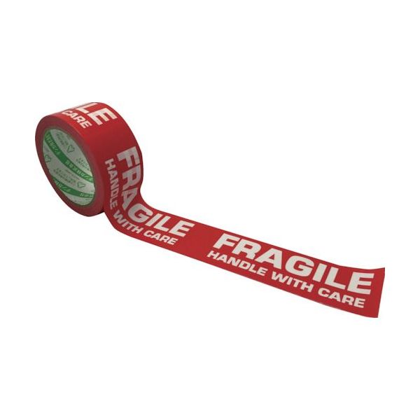 デンカ カラリヤンラベル FRAGILE HANDLE WITH CARE 595CLABEL-6 1巻 544-6591（直送品）