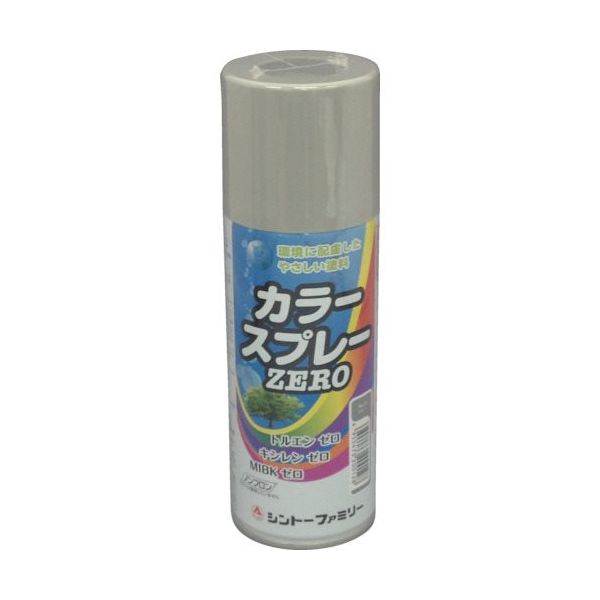 シントーファミリー シントー カラースプレーZERO グレー 9972012 1本 817-9592（直送品）