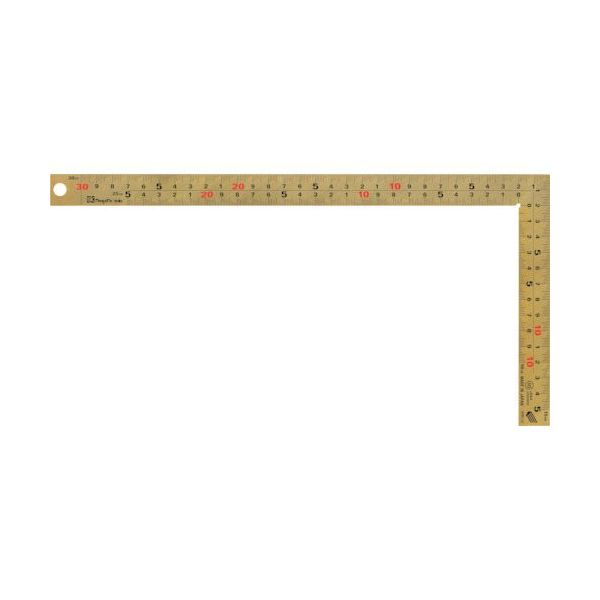 新潟精機 SK 金曲尺 30cm 快段目盛 厚手広巾 GMT-30CKD 1本 420-3951（直送品）