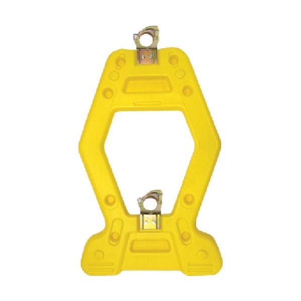 安全興業 ANZEN 樹脂製表示スタンド AZスタンド イエロー(簡単クランプ付) AZY-K 1個 436-7155（直送品）