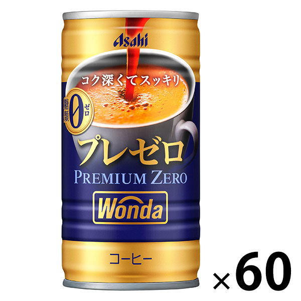缶コーヒー】アサヒ飲料 ワンダ プレミアムゼロ 185g 1セット
