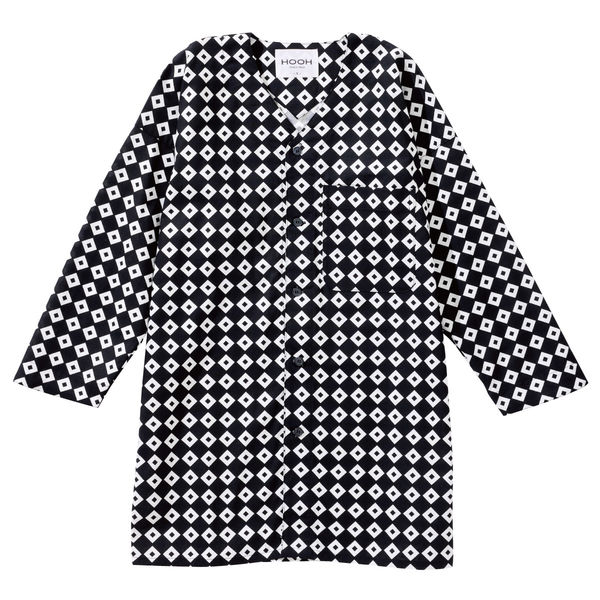 村上被服 和柄鯉口シャツ M 黒菱 5700 1セット(2着入)（直送品
