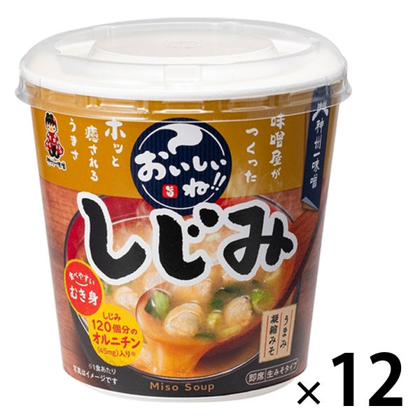 おいしいね！！むき身しじみ 1セット（1個×12） 神州一味噌