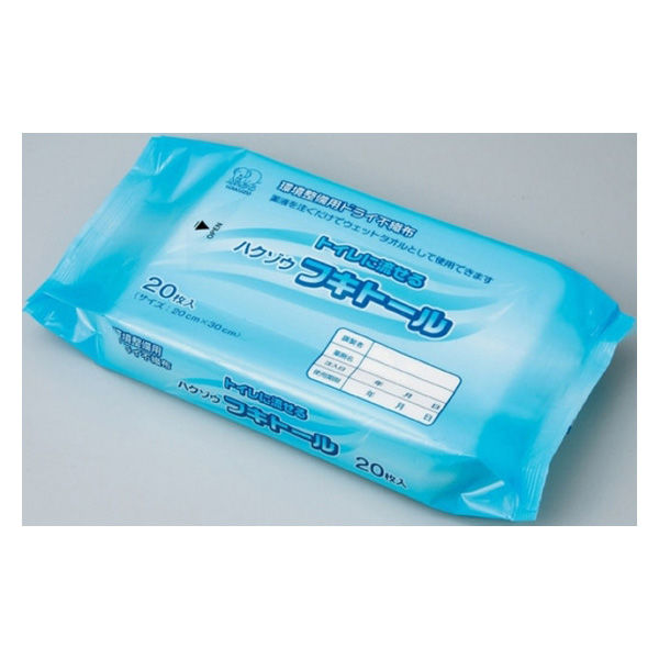 ハクゾウメディカル トイレに流せるハクゾウフキトール 3394071 1個(20枚入)（直送品）