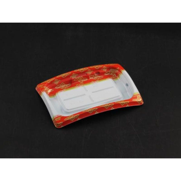 リスパック 軽食容器 バイオデリカ リッジ15-11B浅竜泉赤 RHBH529 1パック(50点)（直送品）