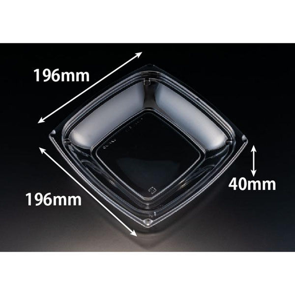 リスパック 惣菜容器 バイオ ベイシス20-40B PABC570 1パック(50点)（直送品）