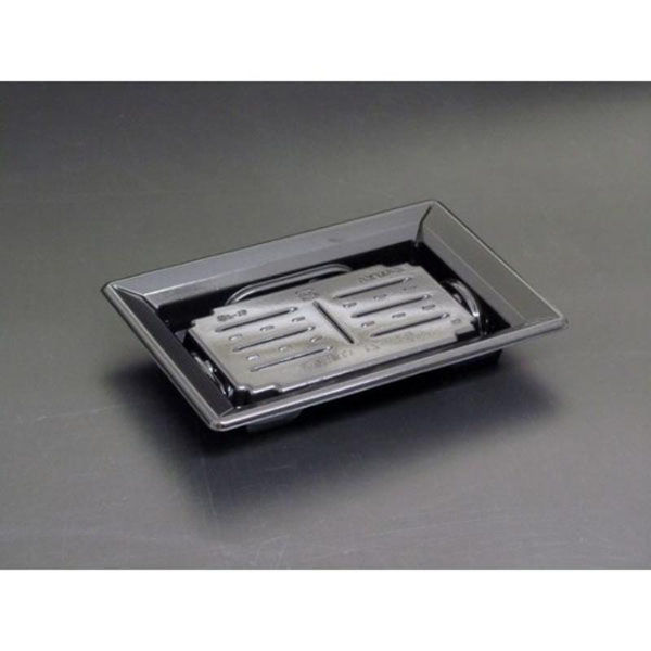 リスパック 刺身容器 バイオPET ふれあい 17-12B 黒 FABP052 1ケース(50点×24))（直送品）