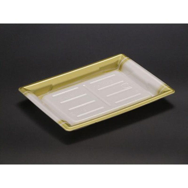 リスパック 刺身容器 ふれあいL 18-13B とう箔金 FLBP088 1ケース(50点×24))（直送品）