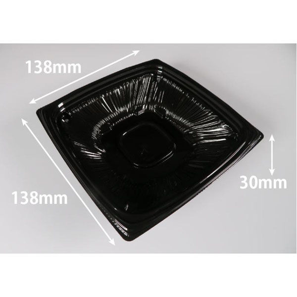 リスパック 惣菜容器 バイオ ナチュール 14-30B 黒 PBPS151 1ケース(50点×18))（直送品）