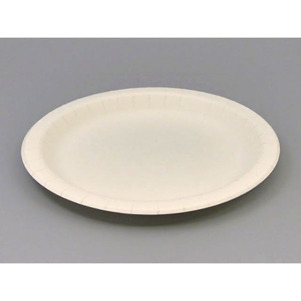 ペーパーウェア 紙皿 ナチュラルパルププレート22cm【weeco】 00413805 1袋(100枚)（直送品）
