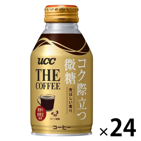 缶コーヒー】UCC上島珈琲 THE COFFEE（ザ コーヒー） コク際立つ微糖 260g 1箱（24缶入） - アスクル