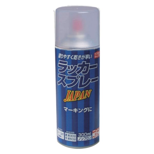 ニッペホームプロダクツ ラッカースプレー JAPAN 300ml 透明クリヤー 221T004-300 1本