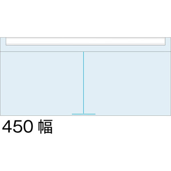 常磐精工 カタログケース 450幅 背面レール:シルバー KSK-W450 1台（直送品）